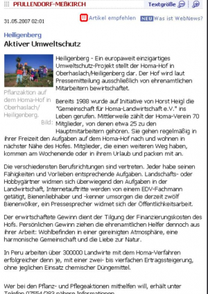 2007-05, Südkurier, Aktiver Umweltschutz